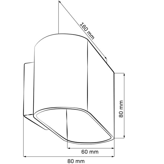 Kinkiet Elissa czarno-złoty G9 Goldlux