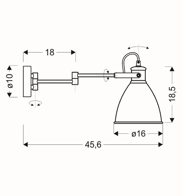 Kinkiet Espera czarny E27 Candellux