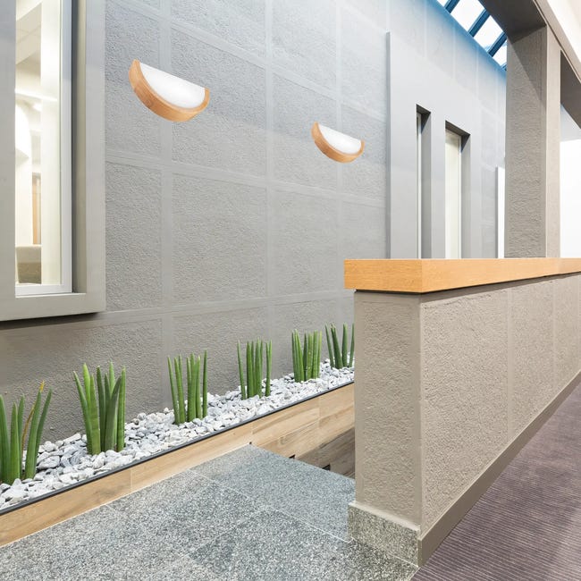 Kinkiet Eveline Wall dąb E27 Lamkur
