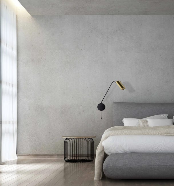 Kinkiet Futuro czarno-złoty GU10 Light Prestige