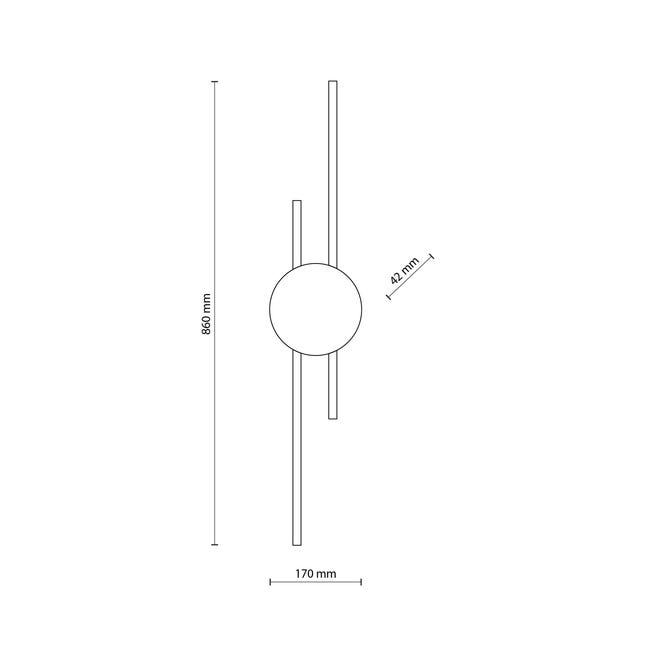 Kinkiet Java czarny LED Tk Lighting