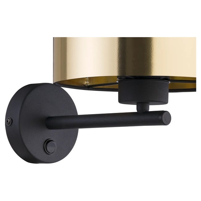 Kinkiet Londyn czarno-złoty E27 TK Lighting