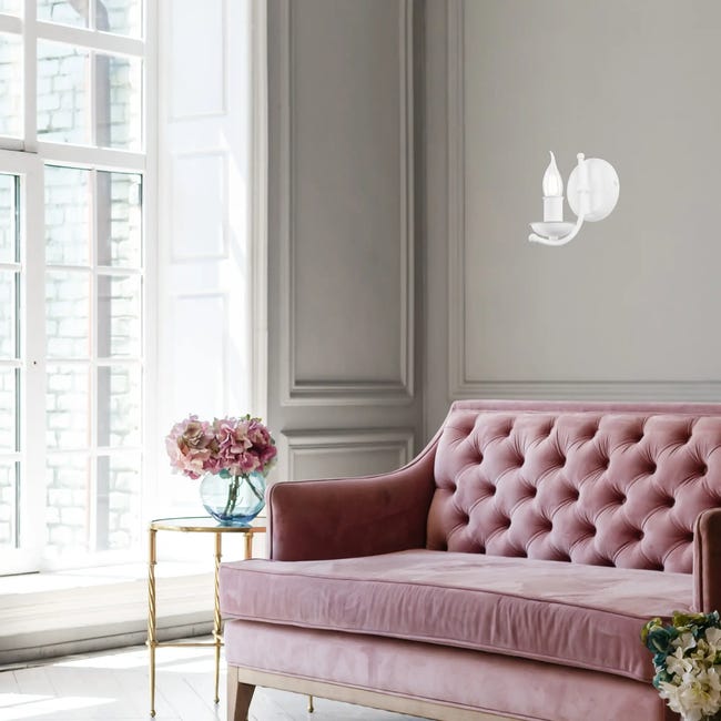 Kinkiet Lucy biały E14 Lamkur