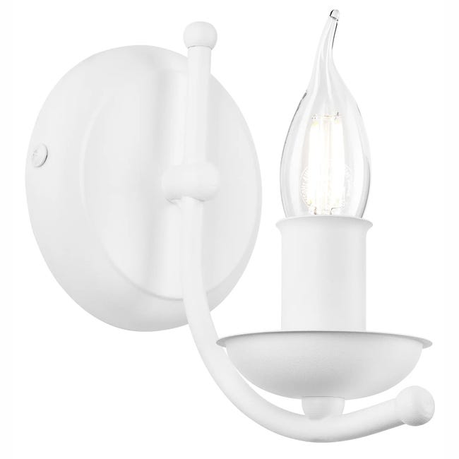 Kinkiet Lucy biały E14 Lamkur