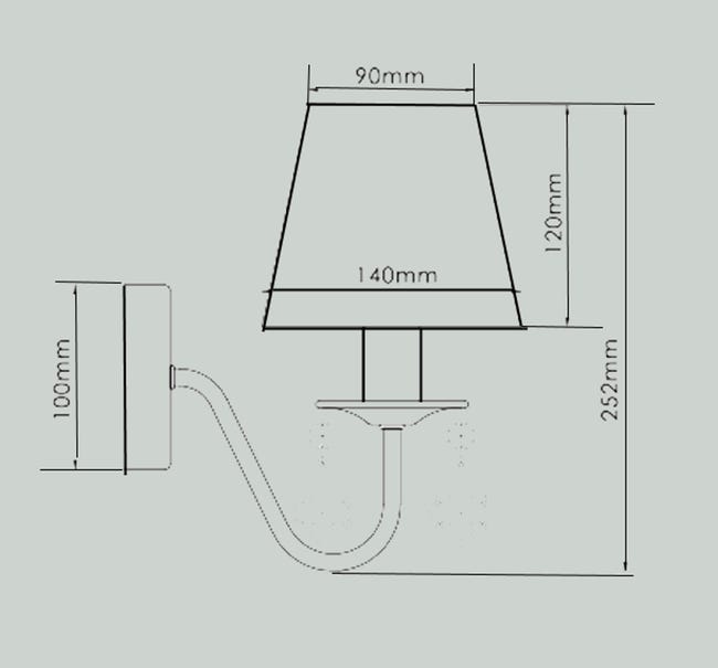 Kinkiet MONA srebrny E14 LIGHT PRESTIGE