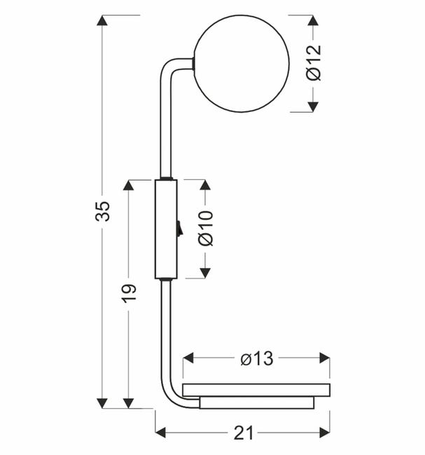 Kinkiet Ponio czarno-biały G9 Candellux