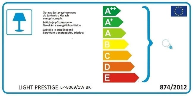 Kinkiet REUS czarny E27 LIGHT PRESTIGE