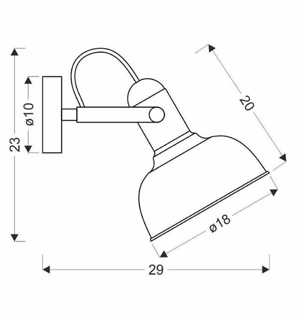 Kinkiet Reno czarny E27 Candellux