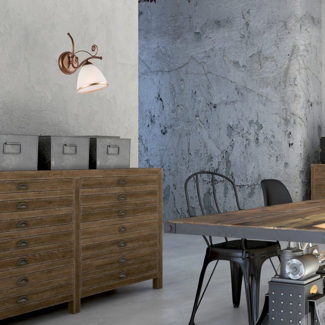 Kinkiet Retro brąz E27 Lamkur