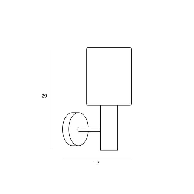 Kinkiet SARDO nikiel E27 ITALUX