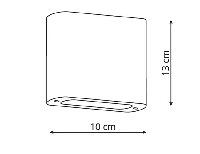 Kinkiet Sapri IP54 czarny 400 lm LED Light Prestige