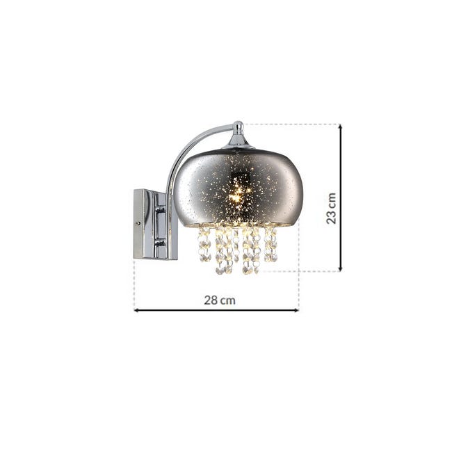 Kinkiet Starlight srebrny E14 Milagro