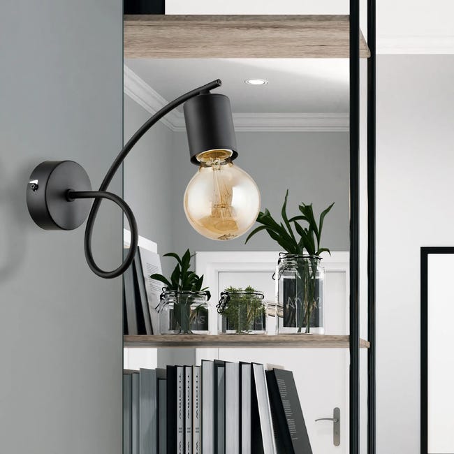 Kinkiet TANGO czarny E27 ALFA