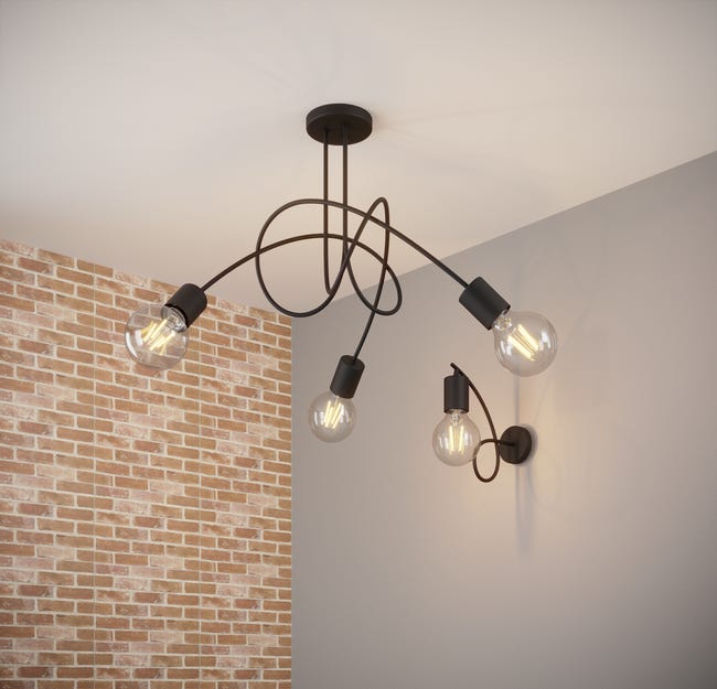 Kinkiet TANGO czarny E27 ALFA