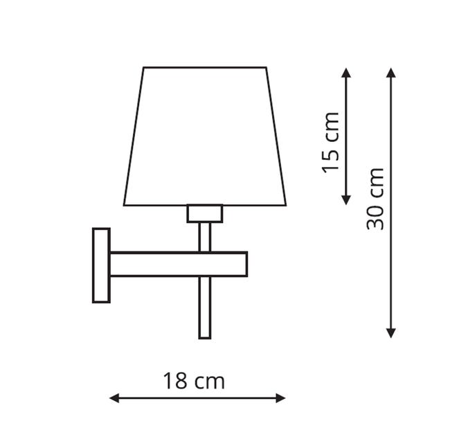 Kinkiet Tivoli chrom / biały E27 Light Prestige