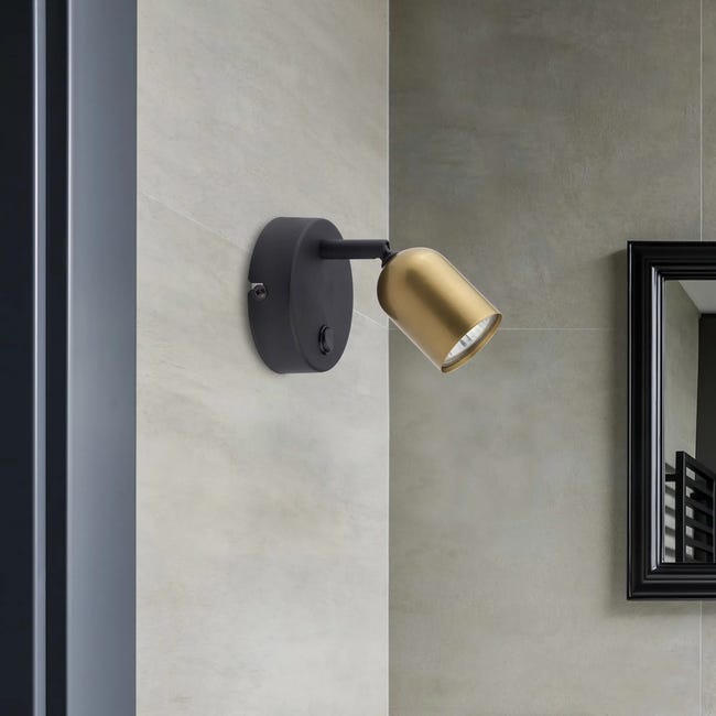 Kinkiet Top złoto-czarny GU10 Tk Lighting