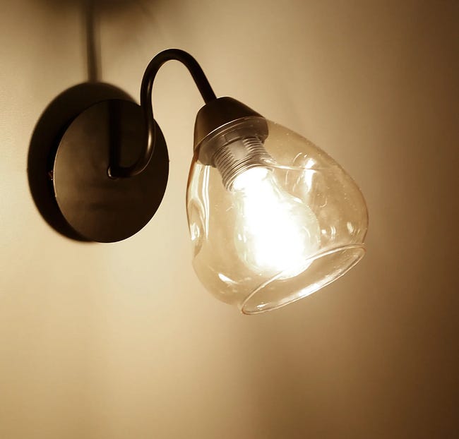Kinkiet Unica czarno-złoty E14 Candellux
