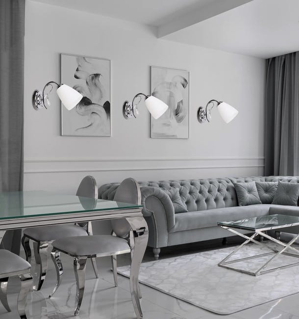 Kinkiet Ursella srebrny E14 Candellux