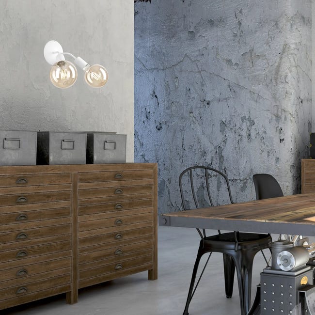 Kinkiet Viggo biały 2 x E27 Lamkur