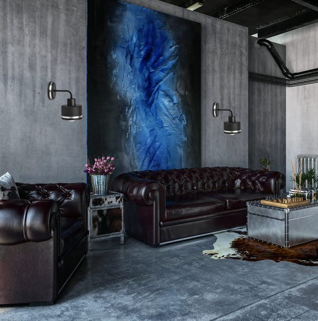 Kinkiet Wama czarno-srebrny E27 Candellux