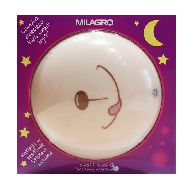 Kinkiet dziecięcy LED z naklejką małpka Milagro