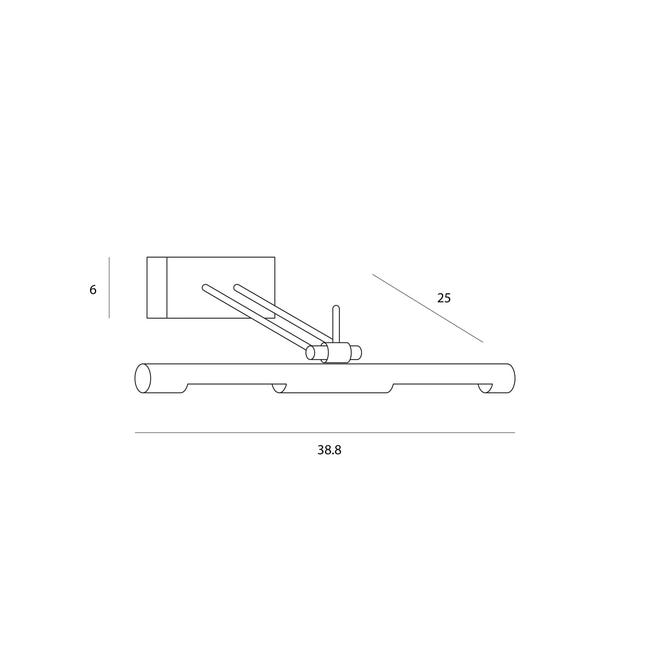 Kinkiet galeryjka TECHNIC chrom G9 ITALUX