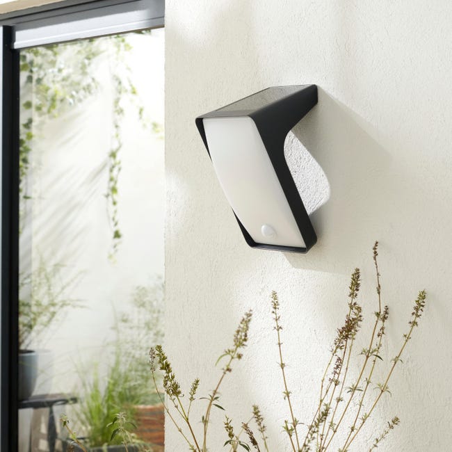 Kinkiet solarny Algoa szary z czujnikiem IP54 LED Inspire
