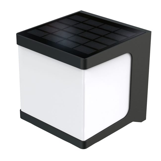 Kinkiet solarny Prospe czarny z czujnikiem IP54 LED Inspire