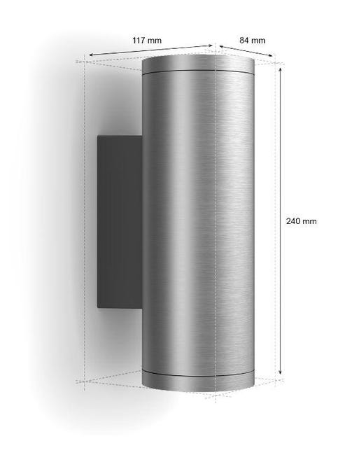 Kinkiet zewnętrzny Appear czarny LED Philips Hue