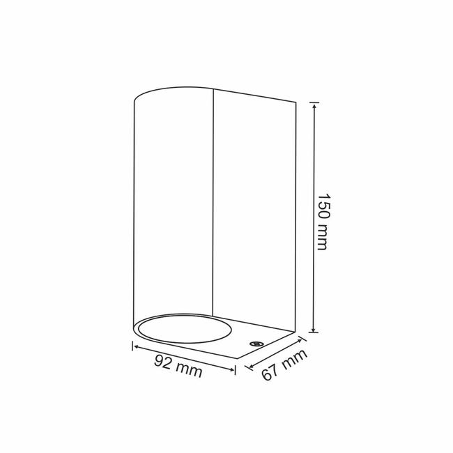 Kinkiet zewnętrzny BOSTON IP44 biały 2 x GU10 POLUX