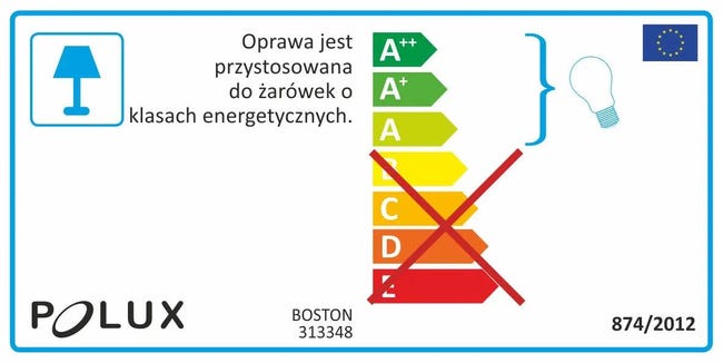 Kinkiet zewnętrzny BOSTON IP44 biały 2 x GU10 POLUX