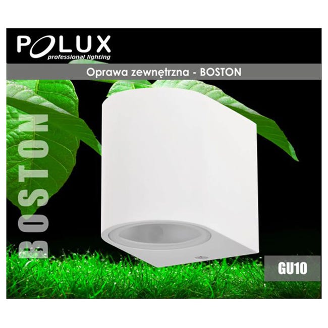 Kinkiet zewnętrzny BOSTON IP44 biały GU10 POLUX