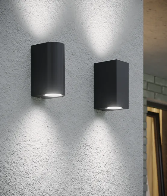 Kinkiet zewnętrzny BOSTON IP44 czarny GU10 POLUX