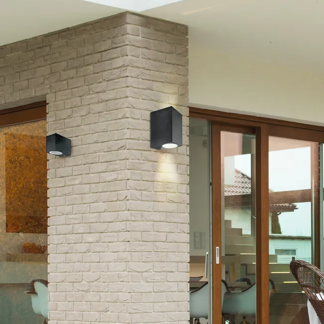 Kinkiet zewnętrzny BOSTON IP44 czarny GU10 POLUX