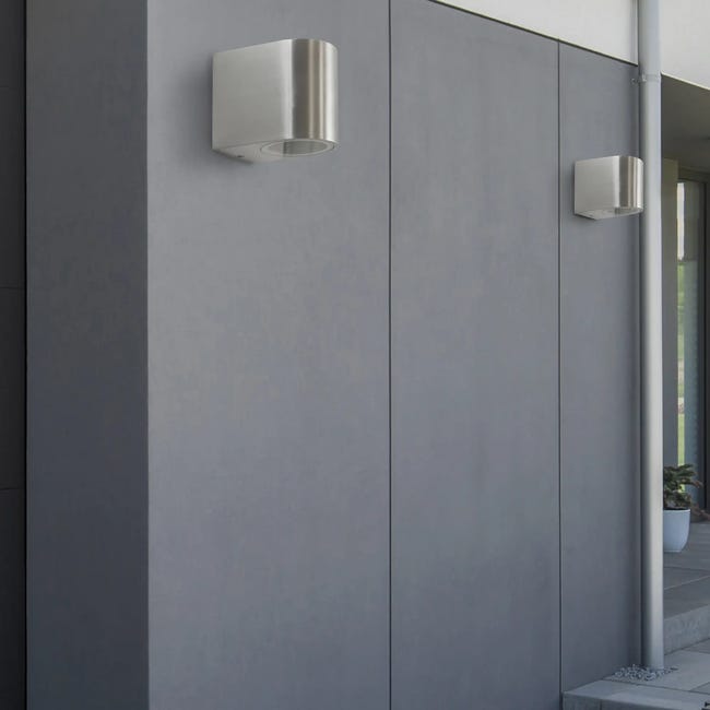 Kinkiet zewnętrzny BOSTON IP44 srebrne GU10 POLUX