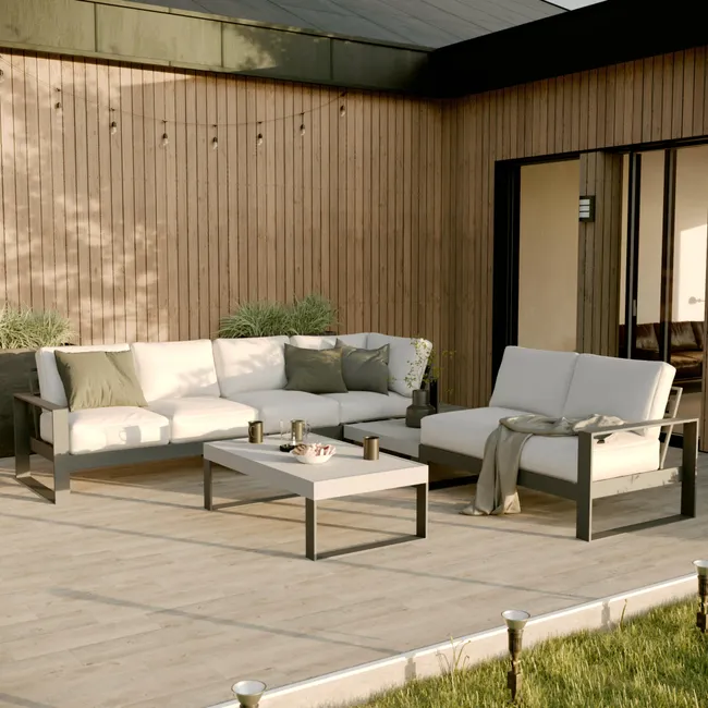 Kinkiet zewnętrzny Montreal szary E27 IP44 Inspire