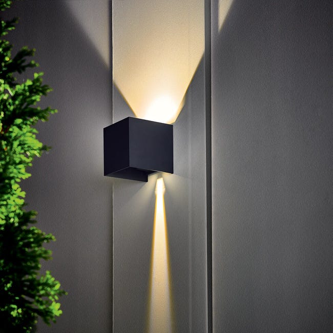 Kinkiet zewnętrzny REKA IP54 grafit kwadratowy LED KANLUX