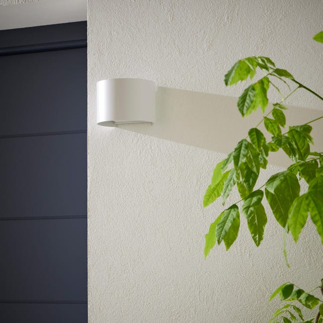 Kinkiet zewnętrzny Roxbury biały okrągły IP54 LED Inspire
