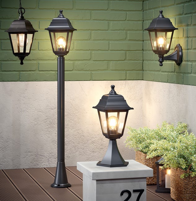 Kinkiet zewnętrzny SIMA IP44 góra / dół czarny E27