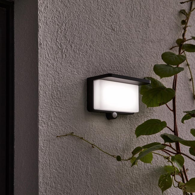 Kinkiet zewnętrzny solarny Taski czarny IP54 LED Inspire
