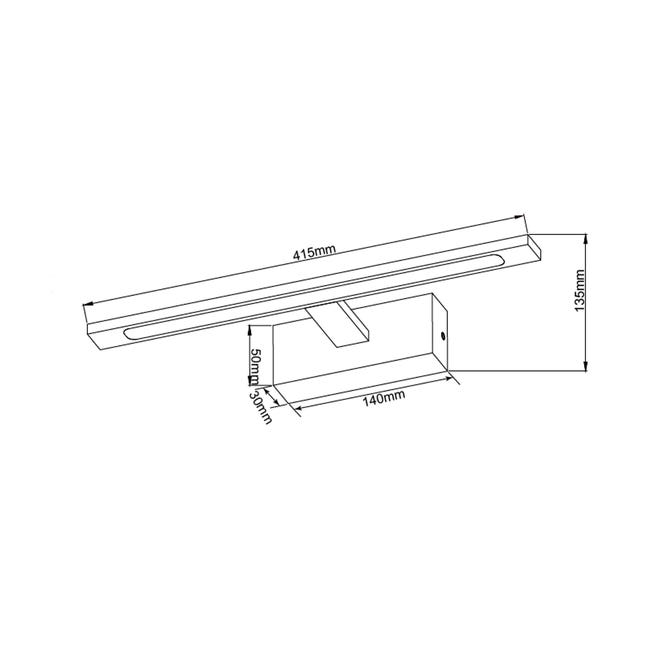 Kinkiet łazienkowy ISLA IP44 40 cm biały LED LIGHT PRESTIGE