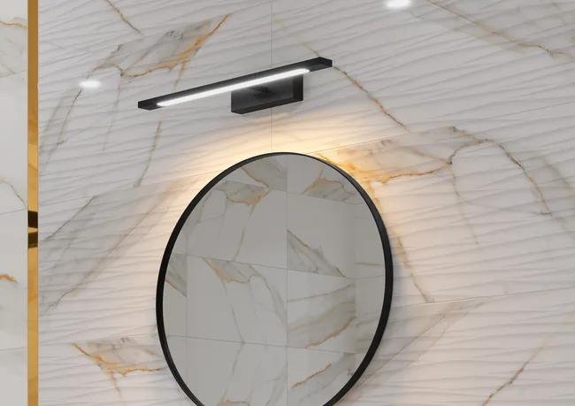 Kinkiet łazienkowy ISLA IP44 40 cm czarny LED LIGHT PRESTIGE