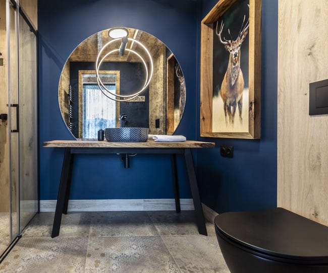 Kinkiet łazienkowy Mirror IP44 czarny 60 cm LED Light Prestige