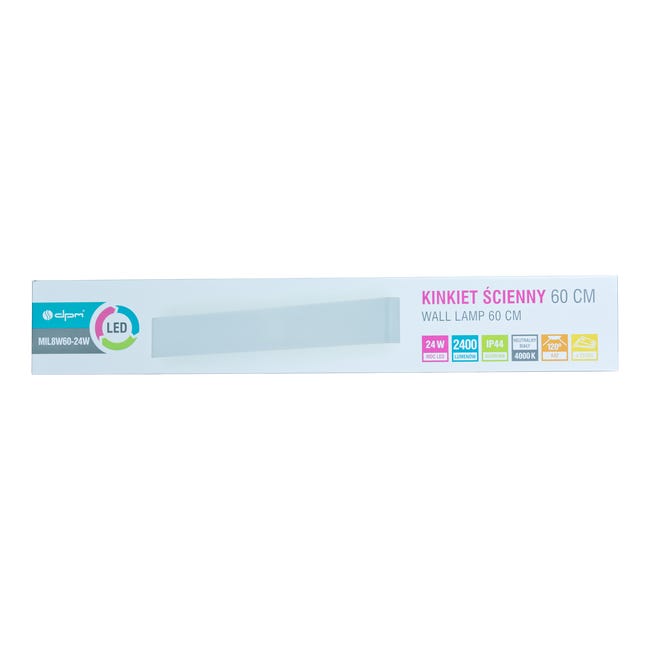Kinkiet łazienkowy Sim IP44 61.2 cm biały DPM