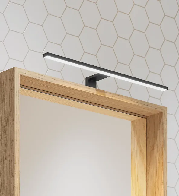 Kinkiet łazienkowy Slim IP44 50 cm czarny LED Inspire