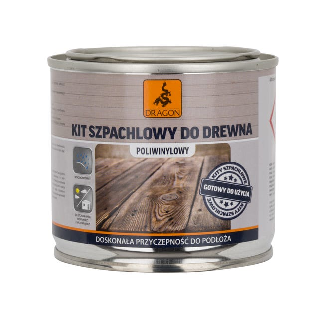 Kit szpachlowy do drewna 0.25 kg DRAGON