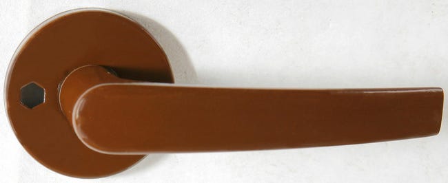 Klamka do drzwi wewnętrznych na rozecie G Brązowa