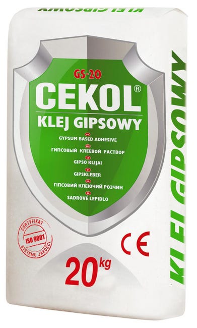 Klej gipsowy GS-20 20 kg Cekol