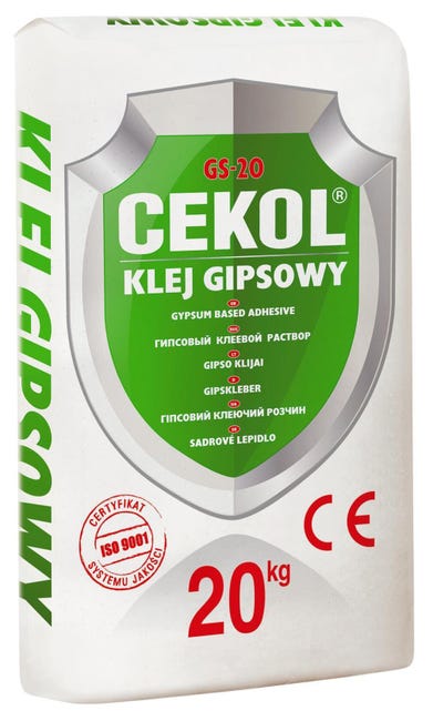 Klej gipsowy GS-20 20 kg Cekol