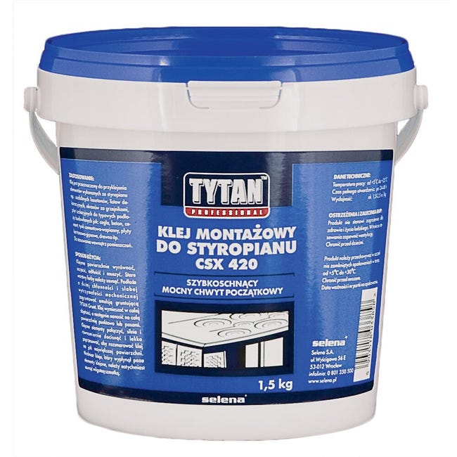 Klej montażowy DO STYROPIANU CSX 420 1.5 kg TYTAN